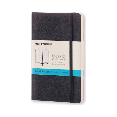 Moleskine Classic Notebook SMALL Size 3 1/2" X 5 1/2" DOT HARD Cover Black