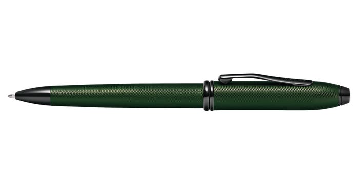 Townsend Matte Green PVD Micro-knurl Ballpoint Pen