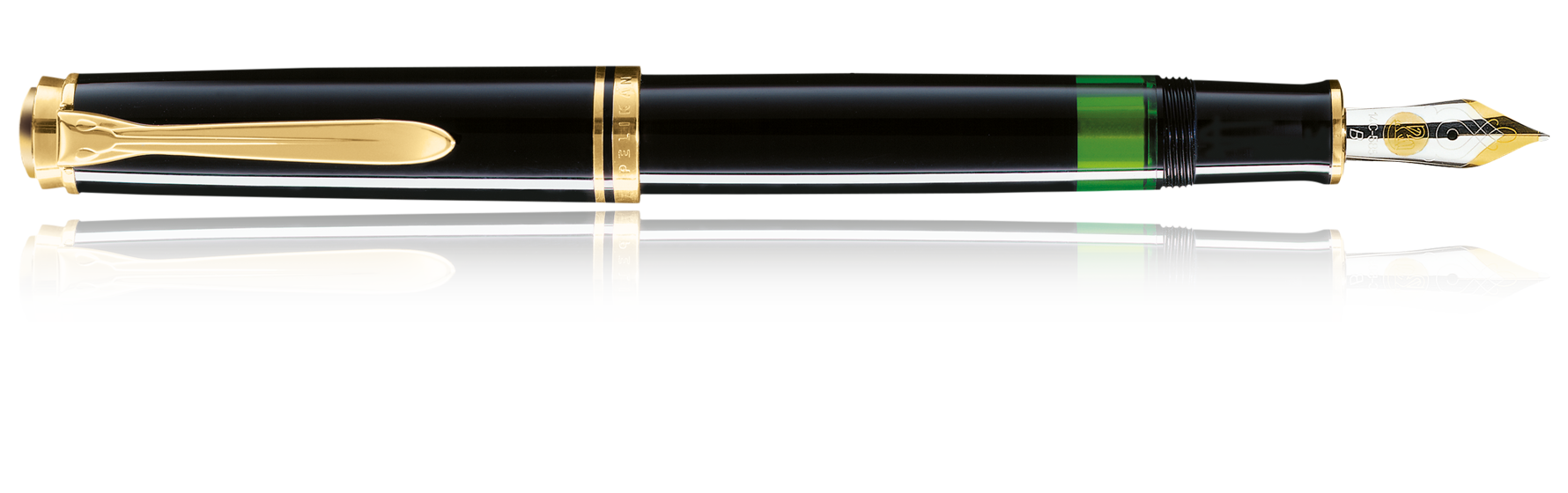 Pelikan Black M600 Fountain Pen 14k Fine Nib