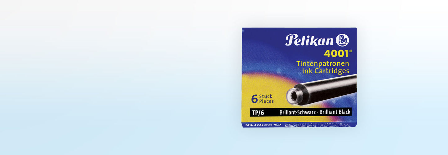 Pelikan  4001 Ink Cartridges (0.8ml 6pack)