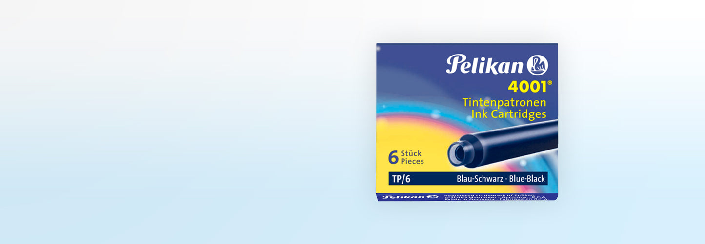 Pelikan  4001 Ink Cartridges (0.8ml 6pack)