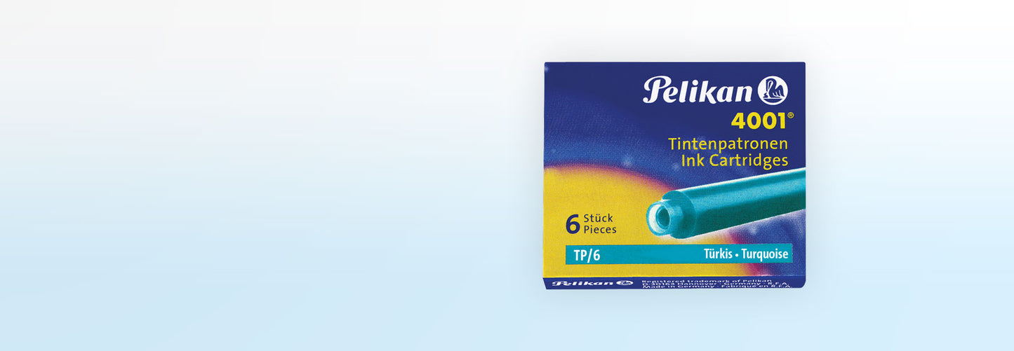 Pelikan  4001 Ink Cartridges (0.8ml 6pack)