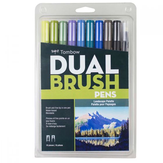 Tombow Dual Brush Pens 10 Pack Landscape