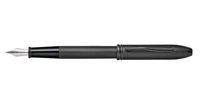 Cross Townsend Fountain Pen Black PVD Micro Knurl