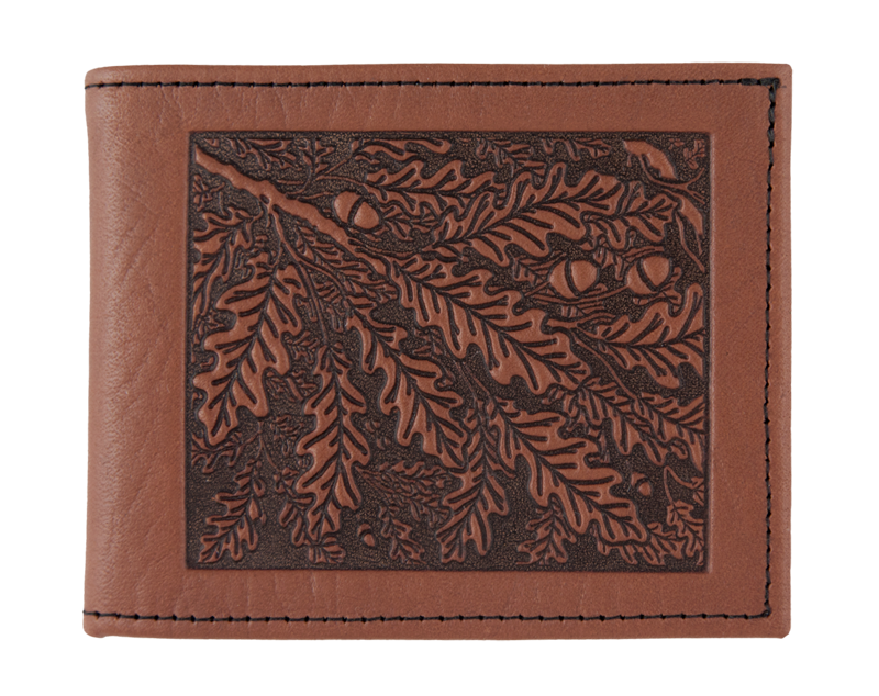 Oberon Wallet. Oak Leaves